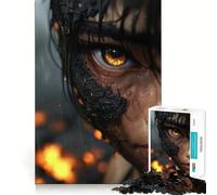 Close-up of A Woman's Eye for Adults 1000 Piece Jigsaw Puzzle Indoor Fun Smooth Thick Family Activity Birthday Art Gift (50x75cm)