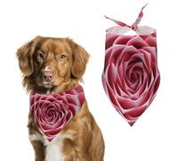 Close-Up of Flowers Dog Bandana Triangle Dog Scarf Washable Polyester Dog Bibs Cute Pet Bandana for Medium Large Dogs Puppy and Cats