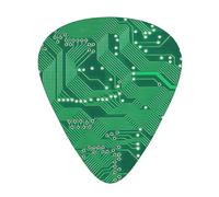 Close Up Of Printed Green Computer Circuit Board,12 Pcs Guitar Pick,3 Different Thickness Plectrums for Acoustic Guitar Bass Ukulele (0.46mm 0.96mm 0.71mm)