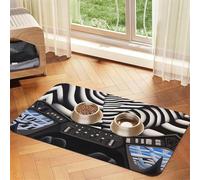 Close up of Ship Control Panel Pet Feeding Mat Dog Cat Eating Food Absorbent Leather Tablecloth for and Water Bowl Waterproof No Stains Quick Dry Non-Slip 23.62 * 15.75IN