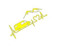 Close Your Eyes and Feel Your Heart Beating Up The Hill I Also Have Exciting Speed Fun Car Stickers Motorcycle Stickers(Yellow,100X44CM)