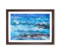 Close Your Eyes in Abstract Framed Print | A2 Walnut Framed Wall Art | Ready to Hang | Abstract Fantasy Picture | Living Room Bedroom Lounge Office