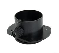 Closeable Open Regulating Valve for 60mm Heater Air Duct Connector Y/T Branch, Black Plastic Vent with 360° Rotating Louvres to Direct or Shut Off Warm Air Flow in RV, Trailer or Ca