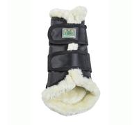 Closed artificial fur horse boots USG