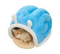 Closed Cat Bed - Warm and Cute D Shaped Snail Comfortable Home Cat Indoor - for Indoor Outdoor Winter Car Camping Office Bedside Window Chair Sofa Room Shelter