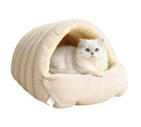 Closed Cat Bed, Warm Washable Pet Sleeping House, Cosy Dog and Cat Bed for Small, Medium, Large Pets, Soft Indoor Pet Cave for Kittens, Puppies