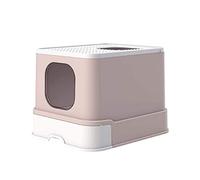 Closed Cat Litter Box, Easy to Clean, Ergonomic Litter Shovel Included, Large Size, Anti-Splash Design