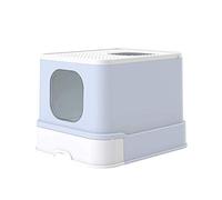 Closed Cat Litter Box, Easy to Clean, Ergonomic Litter Shovel Included, Large Size, Anti-Splash Design