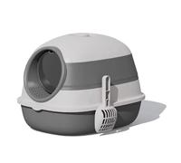 Closed Cat Litter Tray - Cat Litter Tray Smart Cat Toilet | Spill Proof Cat Litter Box, Collapsible Odour Control Boxes with Scoop, Large Ba