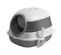 Closed Cat Litter Tray - Foldable Odour Control Closed Pet Toilet - with Scoop and Lid Cat Litter Tray for Pets for Indoor and Outdoor Use for Home Corner