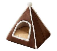 Closed Cat Nac | Cat Basket - Warm House Security Winter Comfortable Tent for Medium Breed Small Kitten Indoor Home Bedroom