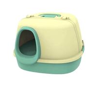 AWHAO Closed Cat Sprinkle with with A Main Paramedics with Removable Kittens Potty -Pan -pot, green