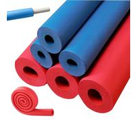 Closed Cell Foam Pipe Insulation Tube - Red & Blue Rubber Foam for Hot and Cold Pipes, 15mm Thick Waterproof Fire Retardant Tubing for HVAC Plumbing AC Solar Systems(Red,10mm/3.9in)