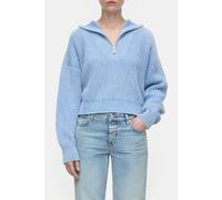 Closed Cropped Troyer Knits Lazio Blue size XL | Knitted Sweaters Outlet | Women | Blue XL