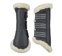 Closed front horse gaiters with fur and tendon protection Horze Lincoln