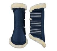 Closed front horse gaiters with fur and tendon protection Horze Lincoln