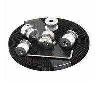 Closed Loop Timing Belt Gt2 Belt 20 Teeth Pulley Gt2-6mm Open Timing Width 6mm For 3d Printer Pu Steel Core