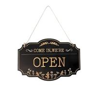 Closed Signs for Commercial Activities Double Wooden Indicator