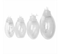 Closed Suction Drainage Reservoir Bulb, Silicone Surgical Drain Bulb with Drain Port and Connector, Drainage Collection Reservoir for Fluid Collection System,100ml,1Pc
