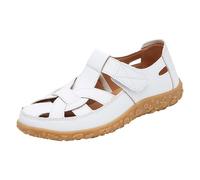 Closed Toe Leather Sandals For Women Uk Casual Hollow Out Summer Ladies Outdoor Walking Sandals Shoes Ankle Strap Sliders Slingback Slippers Fashion Holiday Beach Easy Fasten Flat Sandal