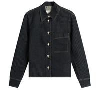 Closed Women's Striped Denim Jacket Dark Blue