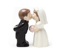 Closeoutzone "Bride Groom Kissing" Magnetic Salt & Pepper Set