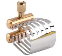 Closer 1 PCS Alto Saxophone Clamp Instrument Mouthpiece Ligature Clip Sax Clip Saxophone Part Sax Ligature Gold&Silver