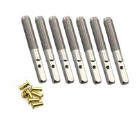 Closer 7 Pcs Lyre Harp Tuning Pin Nails with 7 Pcs Rivets Set for Lyre Harp Small Harp Musical Stringed Instrument