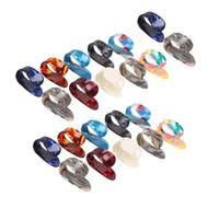 Closer Finger Picks, Medium, Flat Thumbpicks, Celluloid Guitar Finger Picks (24 Pieces Thumb Picks)