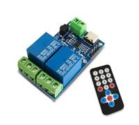 Closer Infrared Remote Control Wireless Self-Locking Tap -Locking Multi-Function Portable Dual Relay Module Infrared Remote Control Module