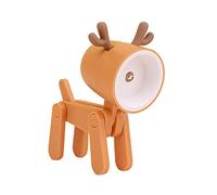 Closer Mini Night Light LED Adjustable Desk Book Light Cute Pet Light Eye Protection Table Lamp Home Room Decor,Deer Orange
