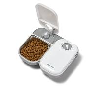 Closer Pets C200 2 Meal Automatic Pet Feeder For Cats And Small Dogs With Stainless Steel Bowl Inserts and Ice Pack