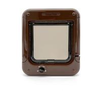 Closer Pets Brown Rotary 4-Way-Locking Cat Flap
