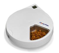 Closer Pets Automatic Pet Feeder | Cat or Small Dog Bowl with Digital Timer | For Wet or Dry Pet Food, up to 330g in Each (formerly Cat Mate) (5 Meal Feeder Stainless Steel Bowl)