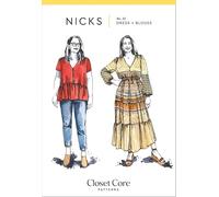 Closet Core Patterns Sewing Pattern Nicks Dress & Blouse Tops, Dresses 0-20