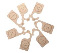 Closet Dividers Wardrobe Organizers Basswood 7pcs for Clothes | Smooth Surface, Practical Retail Store Use, Keeps Space Tidy, for Mothers and Parents