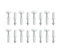 Closet Door Hardware Repair Kit with Top for Pivot Pin and Nylon Guide Wheel for Bifold Internal Doors Smooth Sliding Action(8PCS)