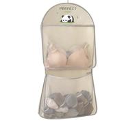 Closet Mesh Storage Bag - 2-Layer Mesh Organizers Bag with Hook for Space Optimization | See Through Netting with Swivel Hanger & Tier Pockets for Panties, Socks, Bras and Belts