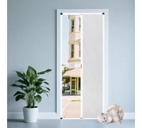 Closet MultiFold Sliding Door for Bedroom Doorway Closet, Accordion doublefolding Doors, Bi Folding Doors Internal Aluminum, Customizable Concertina Dividing Doors, White, W×H:160×180cm
