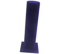 Closet Organizer Tower Scrunchie Hair Band Holder, Velvet Jewelry Bracelet Watch Display Stand (as described,Deep Blue)
