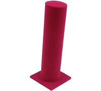 Closet Organizer Tower Scrunchie Hair Band Holder, Velvet Jewelry Bracelet Watch Display Stand (as described,Rose Red)