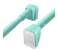 Closet Rods Stainless Steel Teles Curtain Rod Extendable 40 490 cm No Drilling Required Easy Assembly Tension Rod for Bathroom Wardrobe Clamping Design (Green 50)