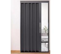 Closet Sliding Door Accordian Door Aluminum Interior Folding Accordion Door for Kitchen Laundry Room Bathroom, 80 75 72 70 60 48 36 32 30 Inch(24x40in(61x101cm))