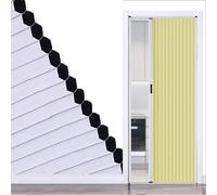 Closet Sliding Door Internal Doors Aluminum Frame Folding Door, Non-Woven Panel, No Drill Hallway Door Divider, Kitchen Patio & Office Areas(26x80in (66x203cm))