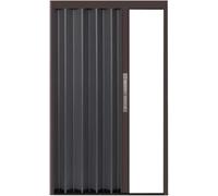 Closet Sliding Door Sliding Closet Doors 72-30 Inch Heavy Duty Sliding Accordion Door for RV/Doorway/Small Spaces, Brown Door Frame Accordion Door Interior with Installation Hardware and