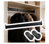 Closet Wall Mounted with Hanging Rod, 2 4 6 Pack, Multi-Purpose Temporary Clothes Hanging Poles with Flange for Laundry Room, Commercial Clothes Drying Tube(4 pack,70cm/27.5in)