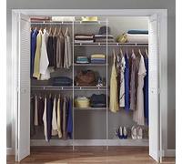 ClosetMaid 1, 52 m/5 ft-2, 44 m/8 ft Organiser Kit, White, 1.5 M - 2.4 M (5' - 8')