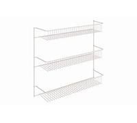 ClosetMaid 3-Tier Hanging Wall Mounted Metal Rack for Spices, Shelf Storage, Pantry Organization, Laundry, Kitchen, Bathroom, White, 8022