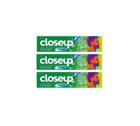 Closeup Everfresh Menthol Paradise Fluoride Gel Toothpaste 3x90g - Long-Lasting Fresh Breath & Whitening