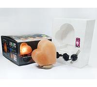 Clossy Heart Crafted Himalayan Crystal Rock Salt LAMP with Button Switch and British Standard Electric Plug. 100% Authentic and FINE Quality